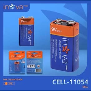 kIT 3 X Pilhas Alcalina 9V Inova