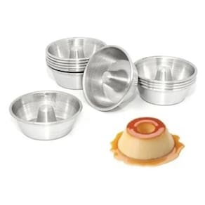 Forma Mini Pudim E Torta Suissa N°1 Kit C/ 12 Peças Alumínio