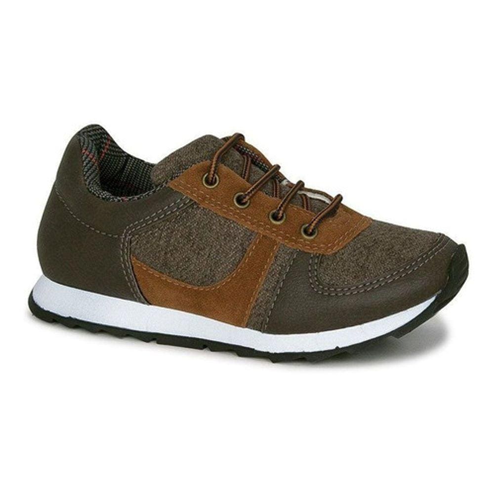 Tênis Infantil Masculino Diversão Boy Denim Nº24 Cor Marrom - Sugar Shoes