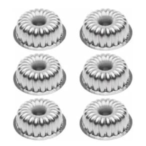 Kit 6 Formas Mini Torta Suíça Decor2 Onduladinha (9x4cm - P)