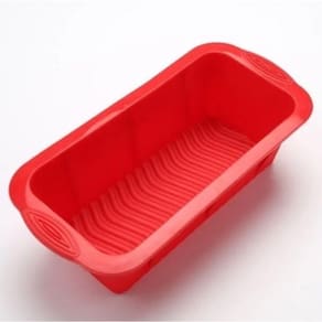 Forma P/ Pão De Forma Retangular Em Silicone 26,5x13x6,5cm