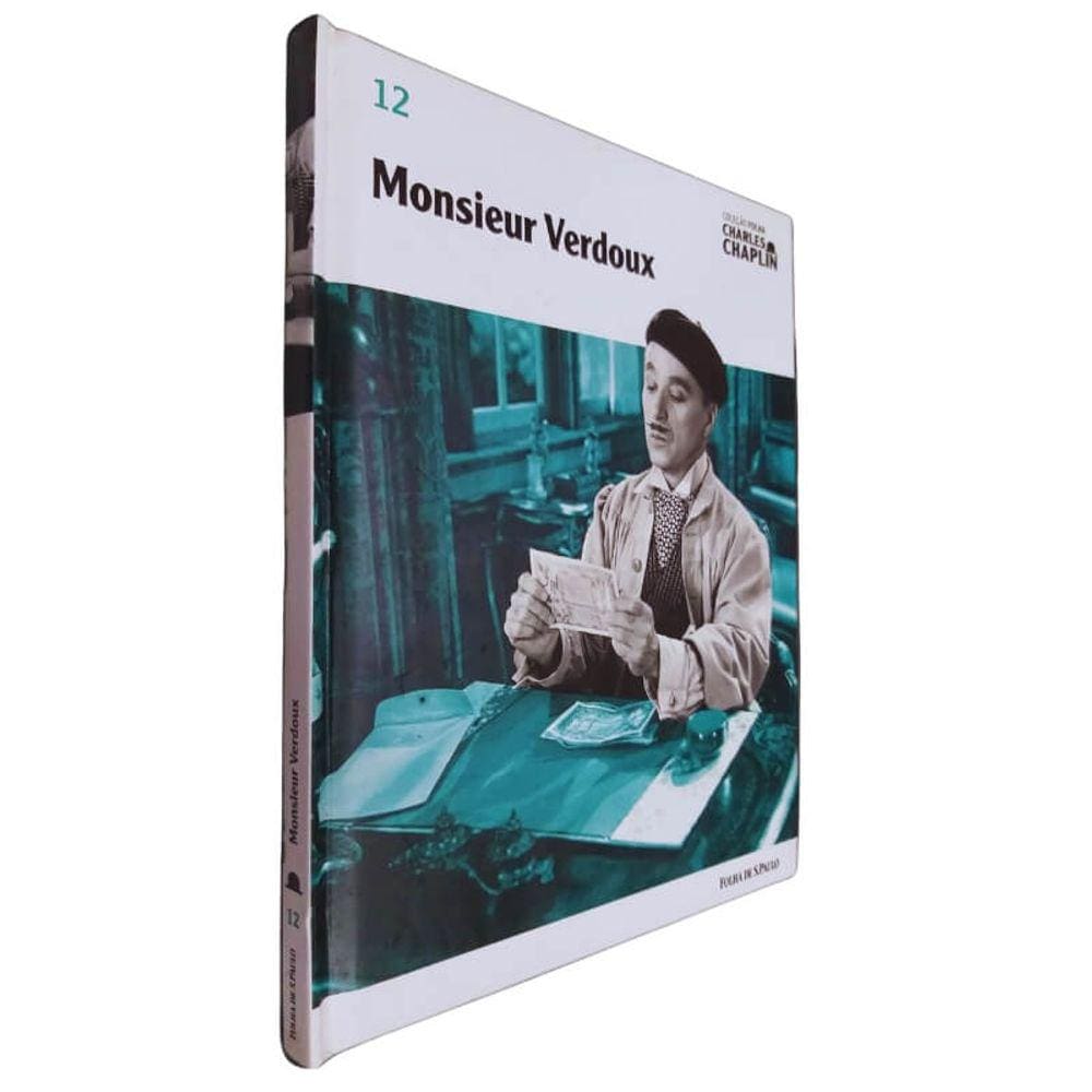 Livro/DVD Coleção Folha Charles Chaplin Vol. 12 Monsieur Verdoux
