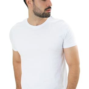 Camiseta Tradicional Branca Básica 100% algodão