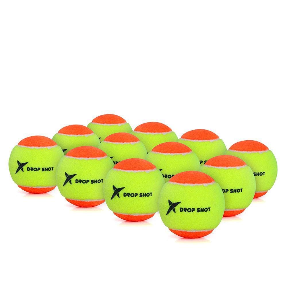 Bola de Beach Tennis Drop Shot Oficial Pack com 12 Bolas