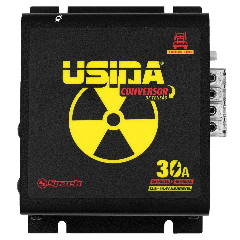 Redutor Conversor Tensão Usina 24V para 12V 30A Truck Line Converter