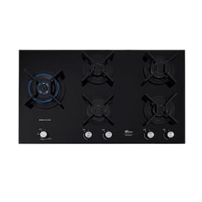 Fogão Cooktop Fischer 5Q TC Infinity DUO GÁS Mesa Vidro Bivolt Preto