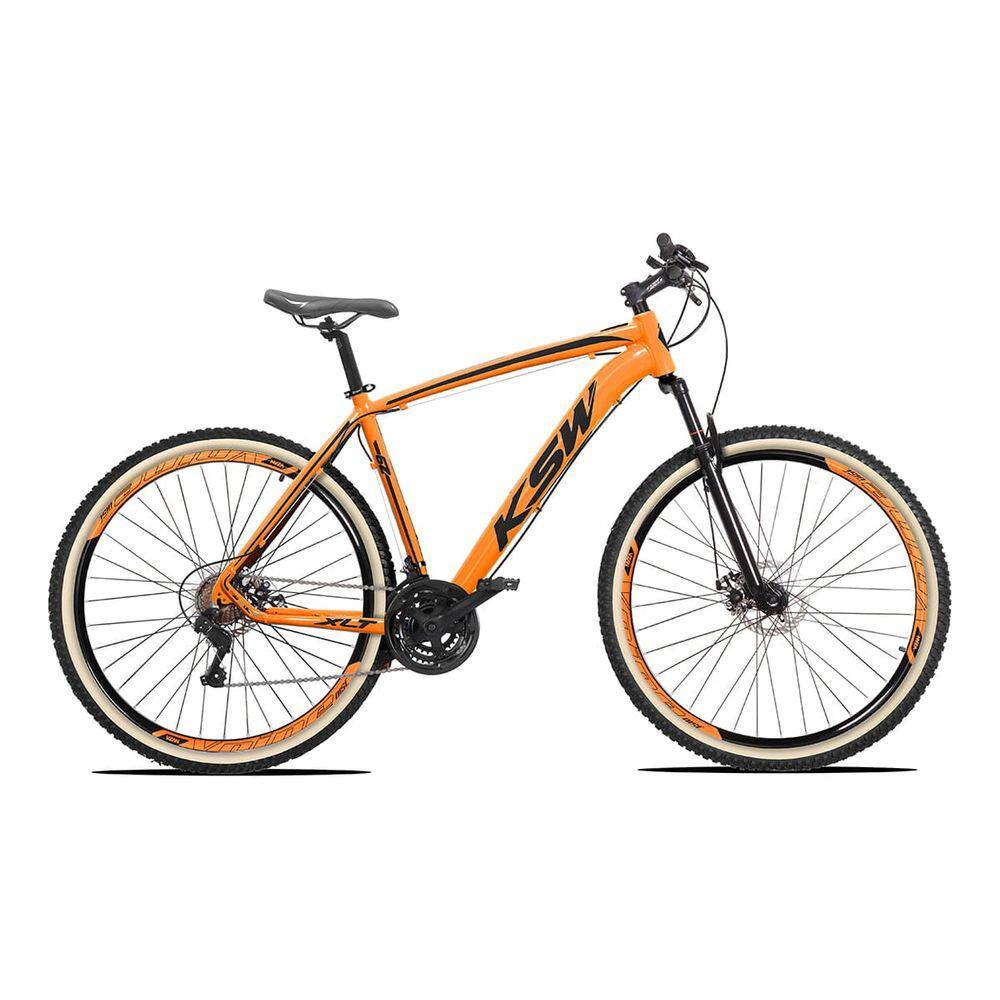 Bicicleta Ksw Xlt Disc H Aro 29 Susp. Dianteira 27 Marchas - Laranja