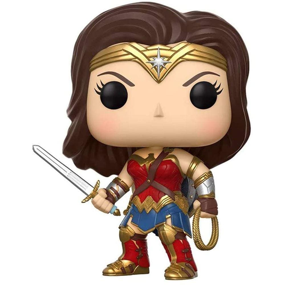 Funko POP! Filmes: DC Justice League - Wonder Woman Toy Figure,Multi,3.75 polegadas