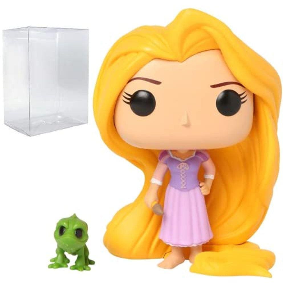Disney Princess: Tangled - Rapunzel & Pascal Funko Pop! Figura de vinil (empacotado com caixa de protetor compatível)