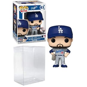 Boneco de vinil uniforme de estrada POP Cody Bellinger com protetor gráfico compatível, 3,75 polegadas