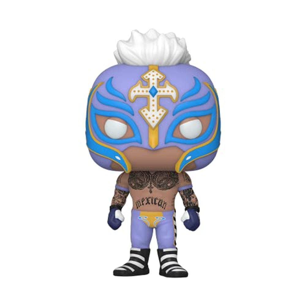 Funko POP WWE: Rey Mysterio, Brilho no Escuro, Exclusivo da Amazon, Multicolorido, (58784)