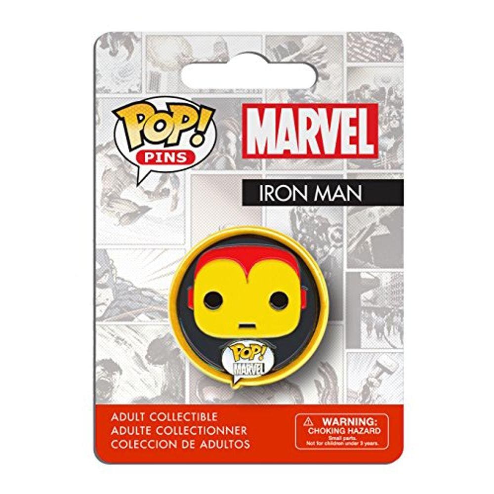 Funko Pop Pins: boneco de ação do Homem de Ferro da Marvel