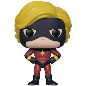 Funko Pop! Marvel 80 Anos Primeiro Apperance Capitã Marvel Mar-Vell Compartilhado Adesivo Exclusivo NYCC