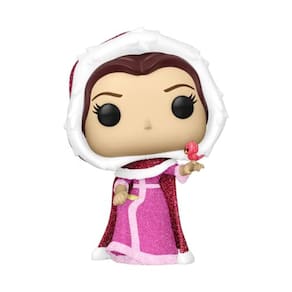 Funko Pop! Disney: A Bela e a Fera - Winter Belle, Diamond Glitter, Amazon Exclusive