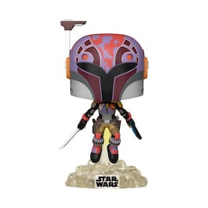 Funko Pop! Sabine Wren com Darksaber, Série Power of The Galaxy, Exclusivo da Amazon