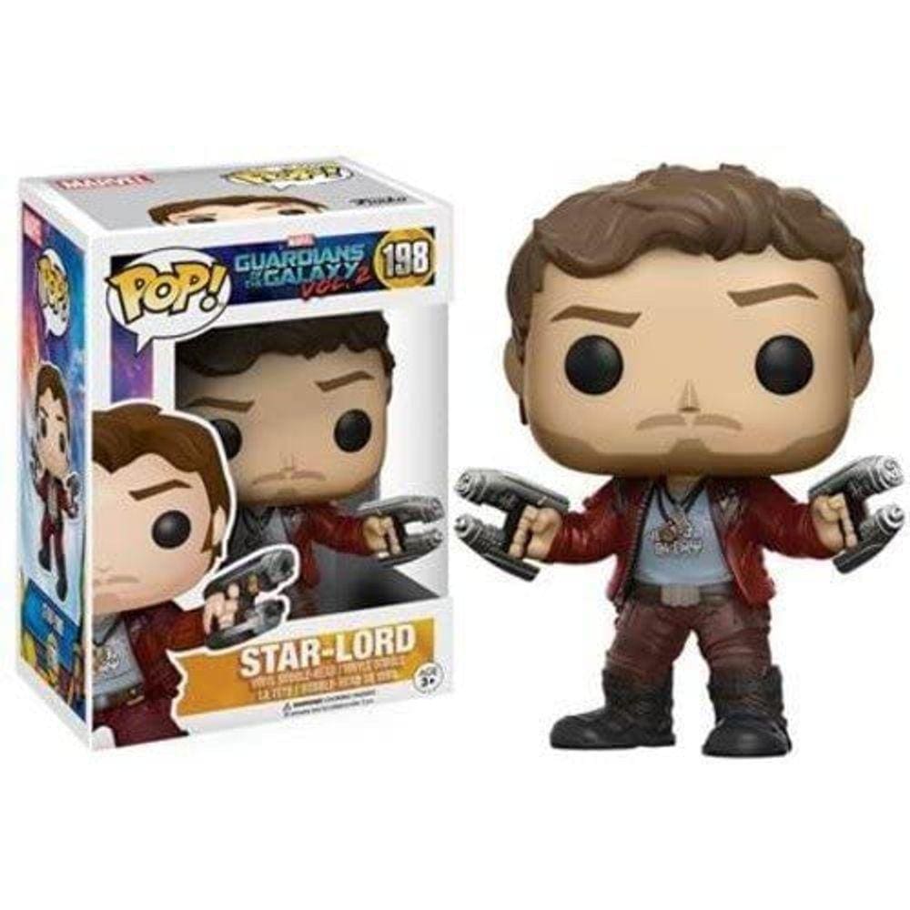 Funko POP Filmes: Guardiões da Galáxia 2 Estrela Lord Toy Figure, Estilos Podem Variar