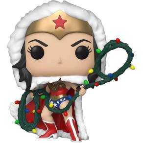 Funko Pop! DC Heroes: DC Holiday - Mulher Maravilha com Corda Leve Lasso Figura vinil