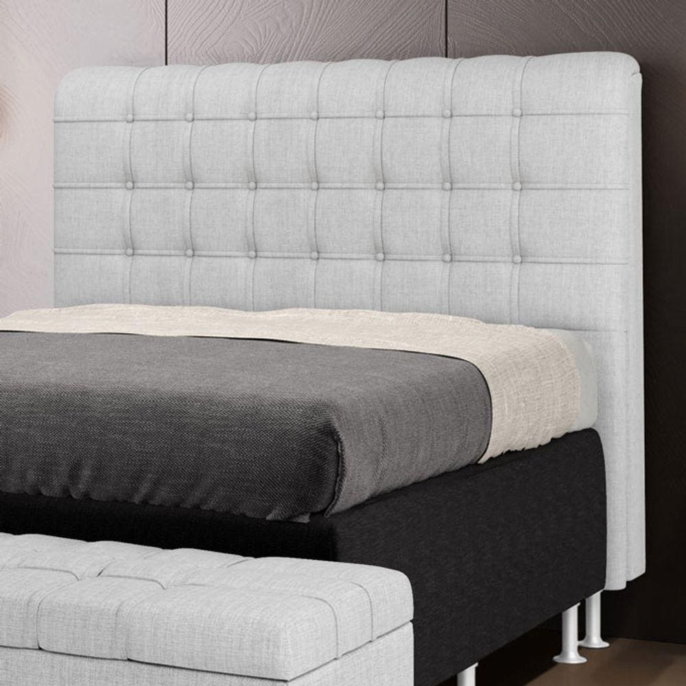 Cabeceira Rana 195 / N-040 Linho Cinza Claro