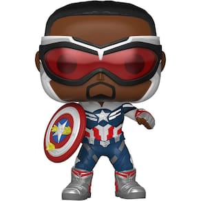 Funko Pop! Marvel: Falcão e O Soldado Invernal - Capitão América (Sam Wilson) com Shield, Year of The Shield Amazon Exclusive