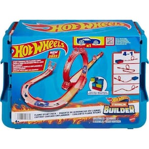 Conjunto e Pista - Hot Wheels Track Builder - Flame Stunt - Mattel