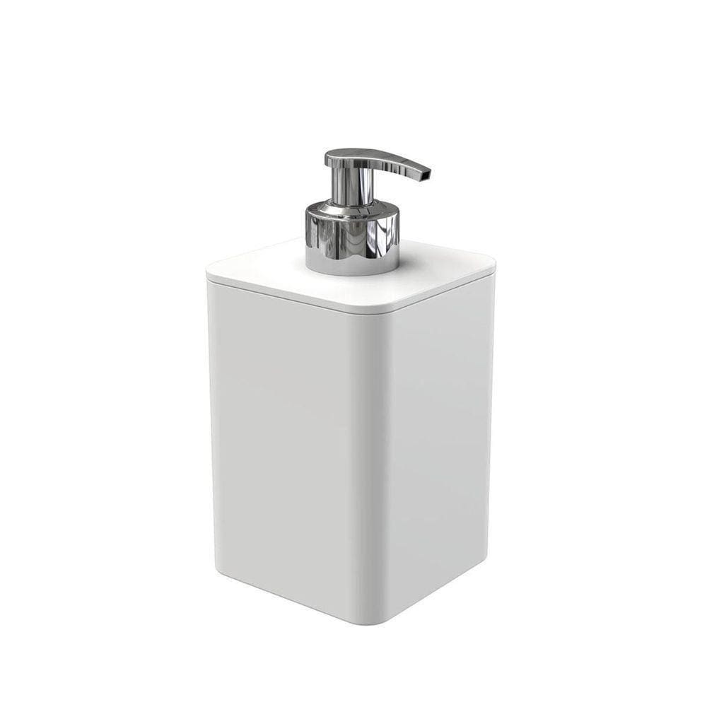 Dispenser Para Detergente E Sabonete Líquido Com Válvula Cromada - Stolf Branco
