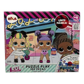 Quebra Cabeça Infantil Lol Lente Mágica Jogo Puzzle 100 Pçs