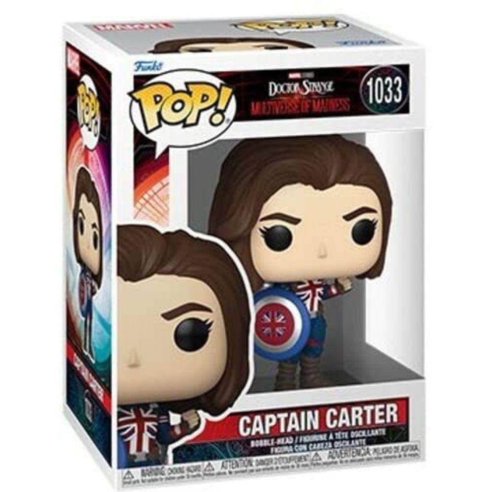 Funko Pop! Marvel: Doutor Estranho Multiverso da Loucura - Capitão Carter