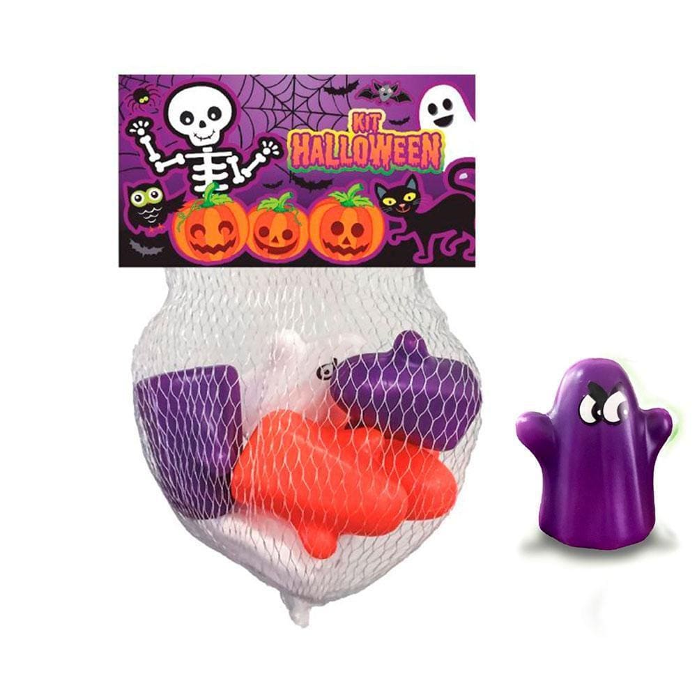 Kit Fantasma Halloween Colorido C/6