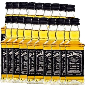 Kit 19 Padrinhos Casamento Mini Whisky Jack Daniels 50Ml