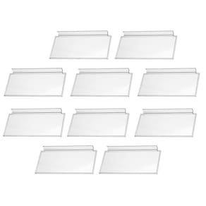 Kit 10 Expositores de Calçados Infantis para Painel Canaletado Transparente Mostruário para Lojas