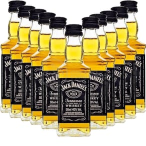Kit 11 Padrinhos Casamento Mini Whisky Jack Daniels 50Ml