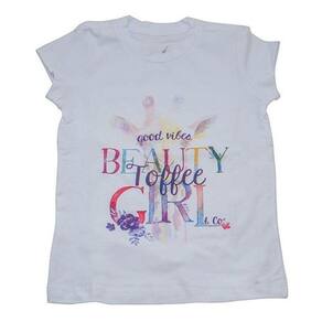 Baby Look Infantil Arte Toffee Cor Branca - Nº03