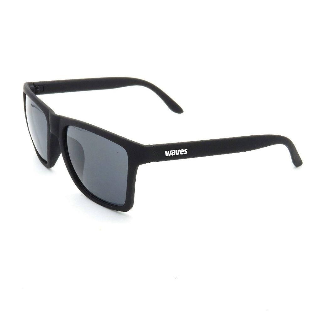 Óculos Solar WAVES Preto com lente Fumê - JAW`s