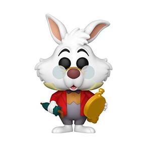 Funko Pop! Disney: Alice no País das Maravilhas 70º - Coelho Branco com Relógio Multicolorido, 3,75 polegadas