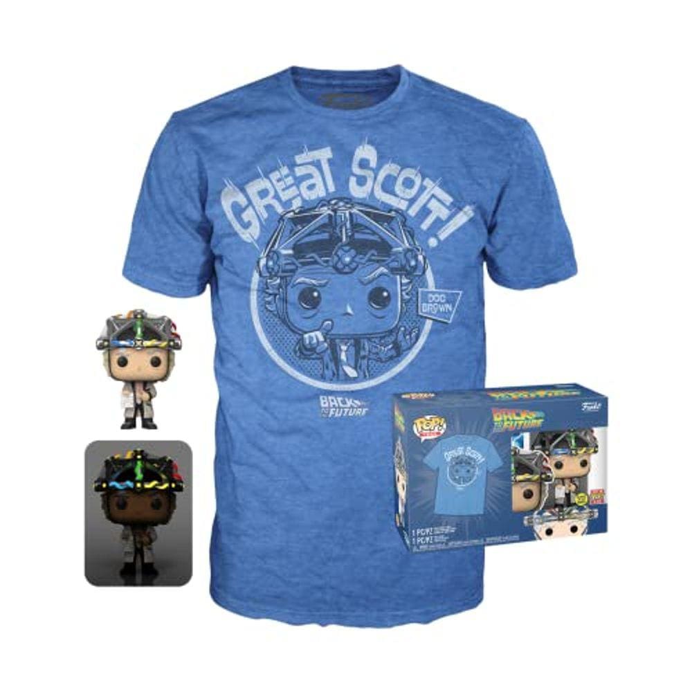 Funko Pop! & Tee: De Volta para o Futuro - Doc com Capacete, Anúncio
