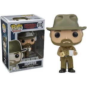 Funko Pop Television: Stranger Things - Hopper com Donut (Styles May Vary) Figura Colecionável