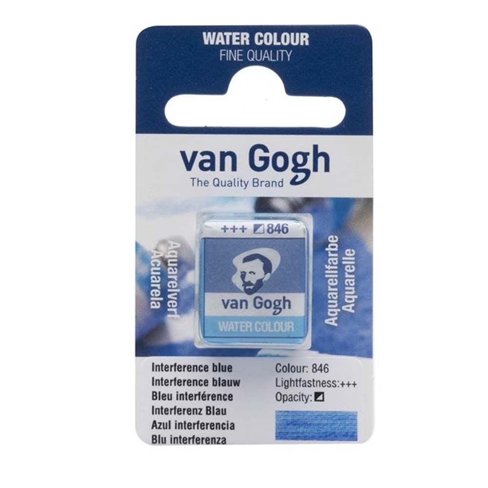 Aquarela Pastilha Talens Van Gogh 846 Interference Blue