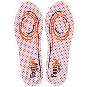 Palmilha de Gel Footgel Esportes em Geral 33 ao 36 Laranja e Branco