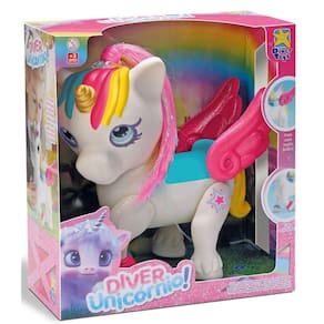 Brinquedo Diver Surprise Unicornio 100% Vinil Grande Divertoys