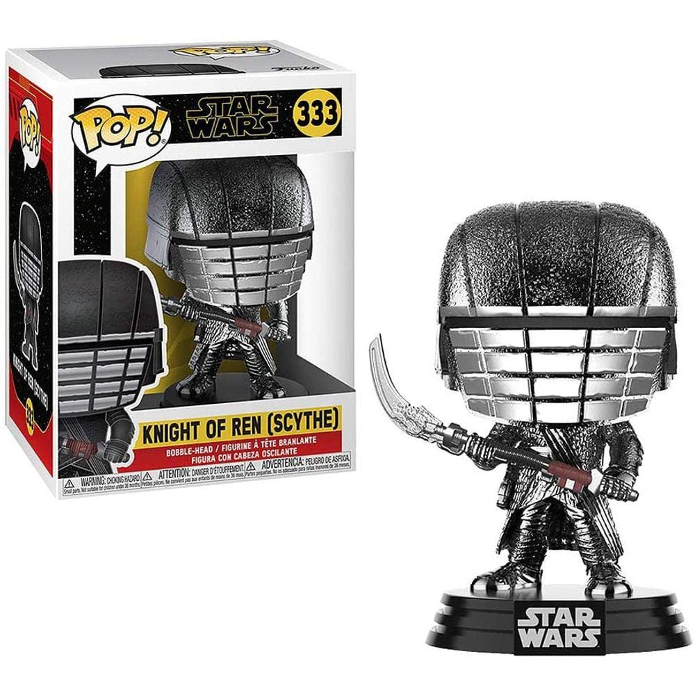 Funko Pop! Star Wars: Ascensão do Skywalker - Cavaleiros de Ren Scythe (Hematite Chrome)