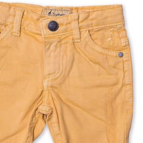 Bermuda Jeans Infantil Masculina Amarela Toffee - Nº03
