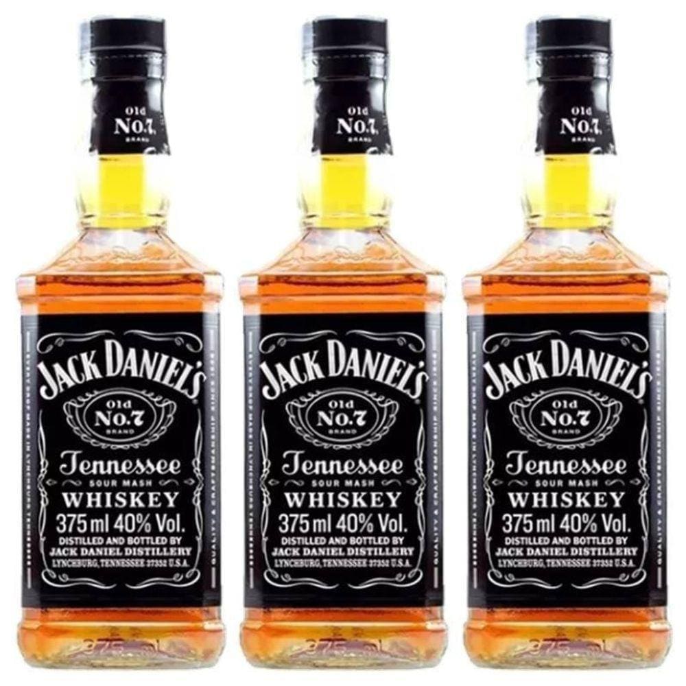Whisky Jack Daniel`S Tennessee 375Ml 03 Unidades