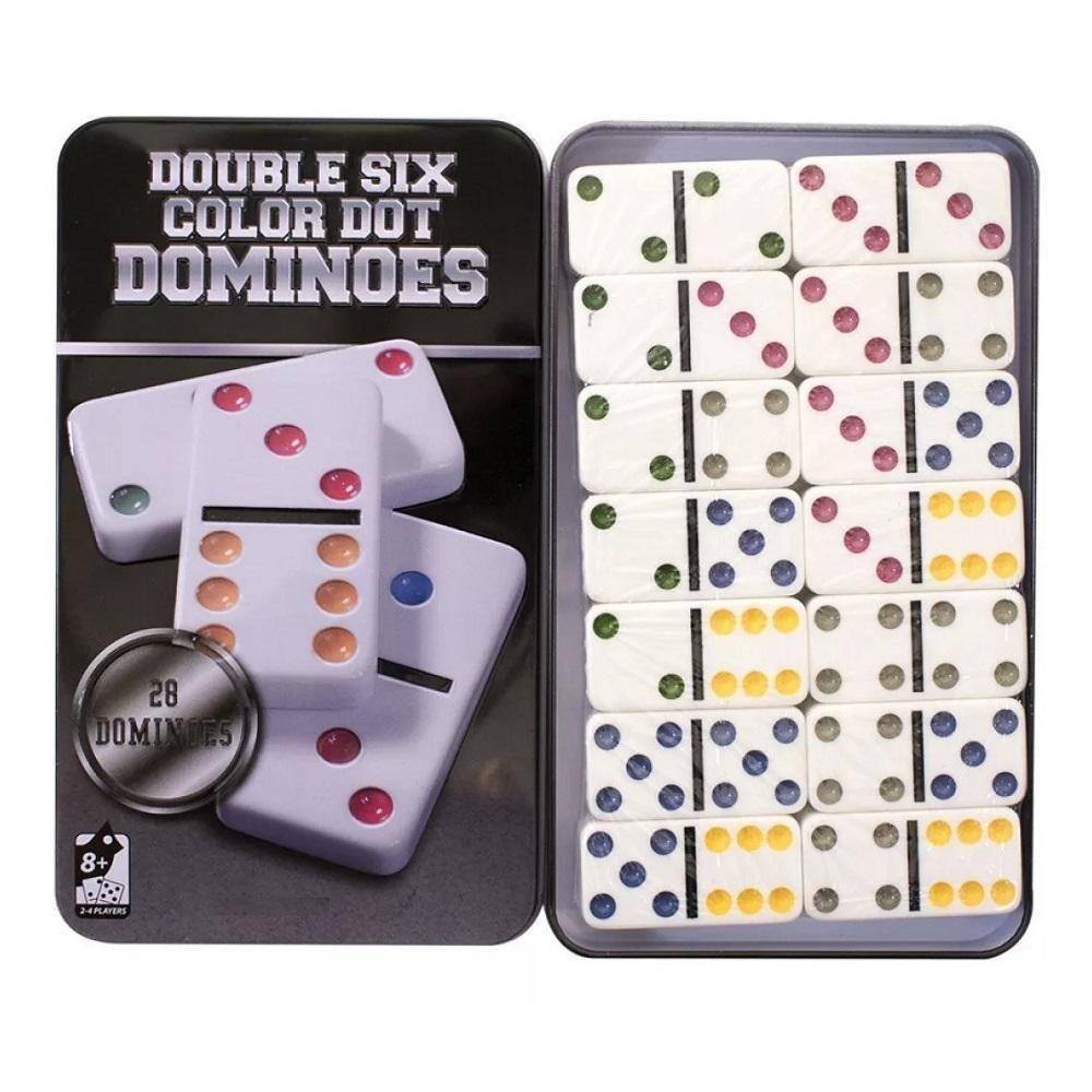 Jogo De Domino Profissional Com Estojo Rígido 28 Peças com o