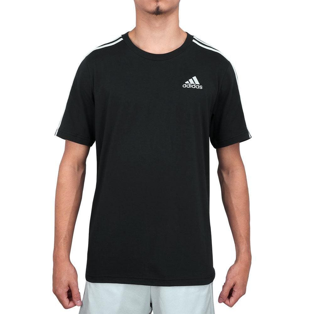 Camiseta Adidas 3S Preta e Branca