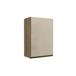 Armário Aéreo P/ Cozinha Maxxi G763 1 Porta C/ Vidro 60cm Nogal - Kappesberg