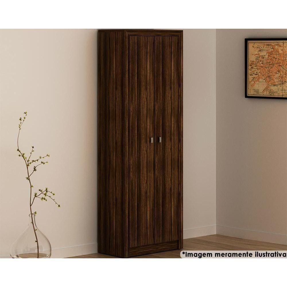 Armário De Escritório Me4105 C/ 2 Portas Nogal - Tecno Mobili