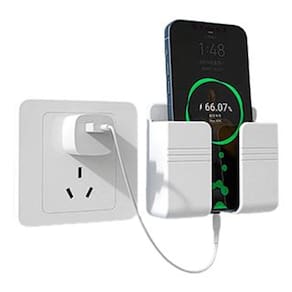 Suporte Para Carregar Celular Plástico De Parede Autoadesivo