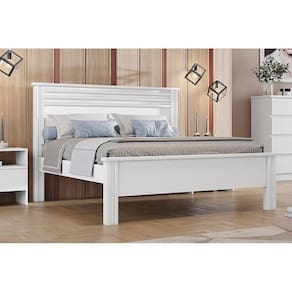 Cama De Casal Verona Plus Branco - Novo Horizonte