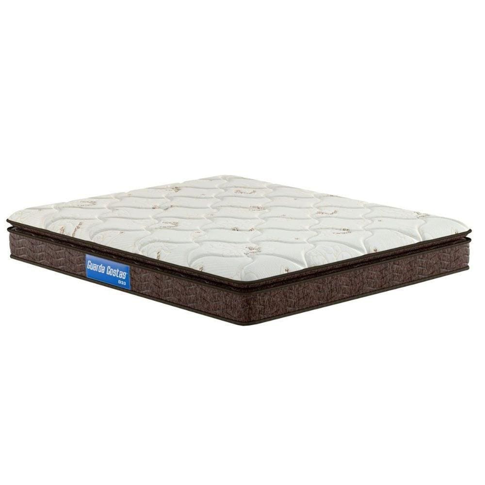 Colchão Queen Espuma D33 Guarda Costas Pillow Top Brown (158X198X24) - Probel