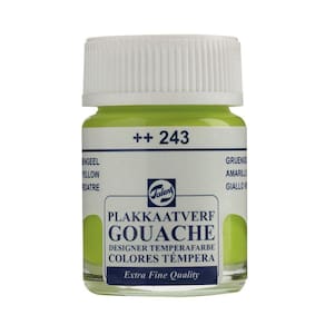 Tinta Gouache Extra Fine Greenish Yellow 16ml Talens 08162432